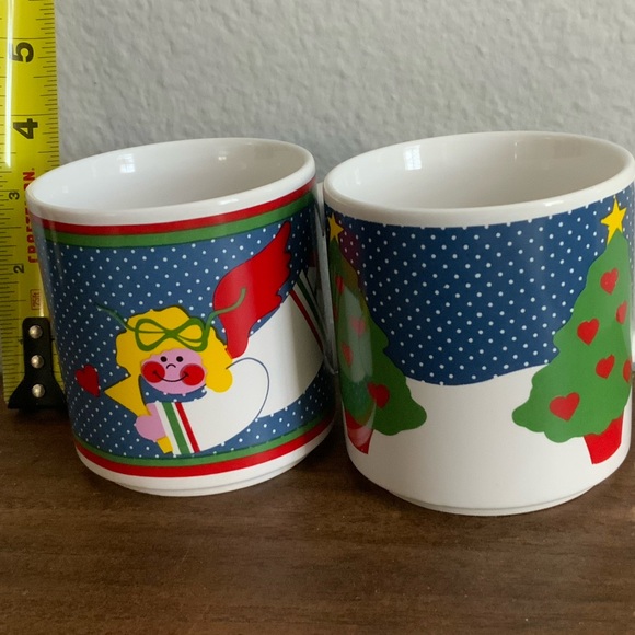 2 Vintage Christmas Grant Howard Ceramic Mugs - Picture 2 of 4